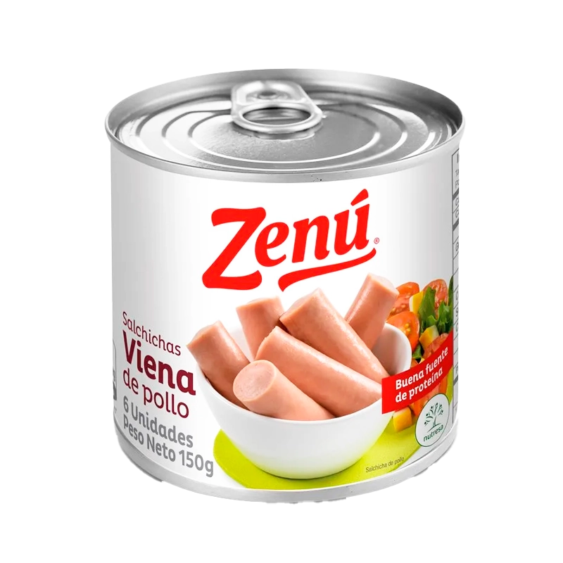 SALCHICHA ZENU VIENA POLLO X 150 GR